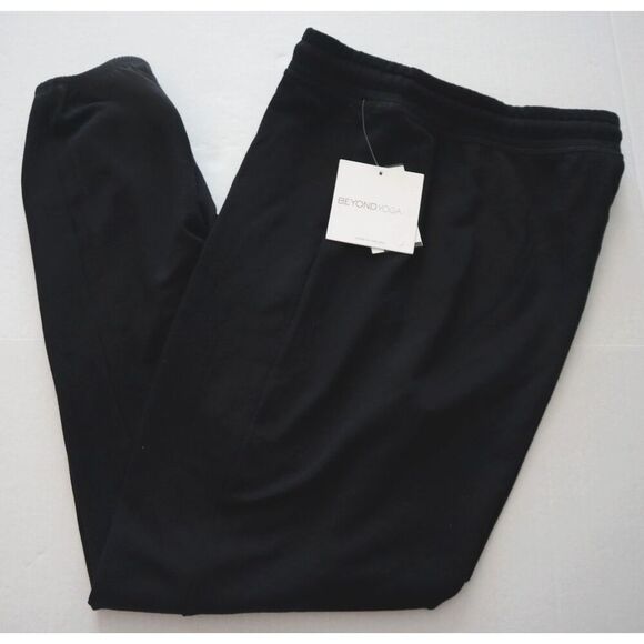 Beyond Yoga CF1235-001 Women's Sz M Black Cozy Fleece Off-Duty Joggers - Picture 9 of 10